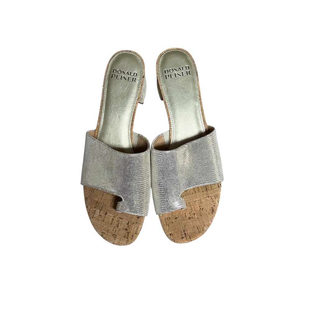 Donald J. Pliner Silver Sandals - Picture 3 of 8